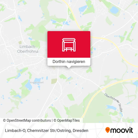 Limbach-O, Chemnitzer Str / Ostring Karte