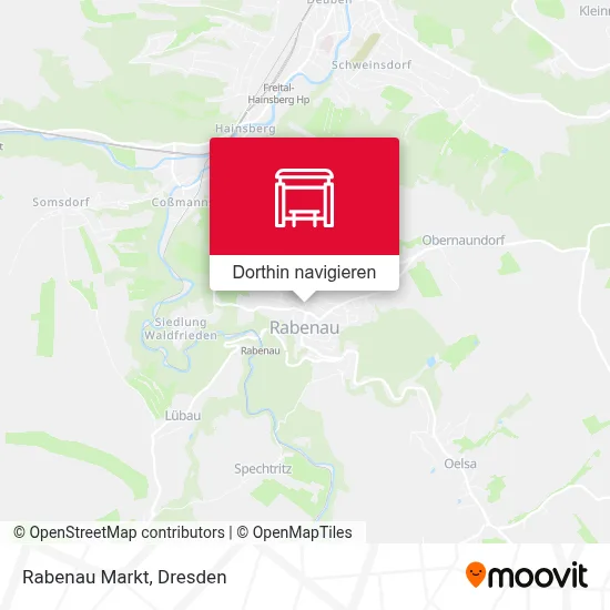 Rabenau Markt Karte
