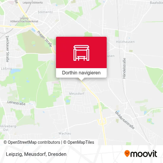 Leipzig, Meusdorf Karte
