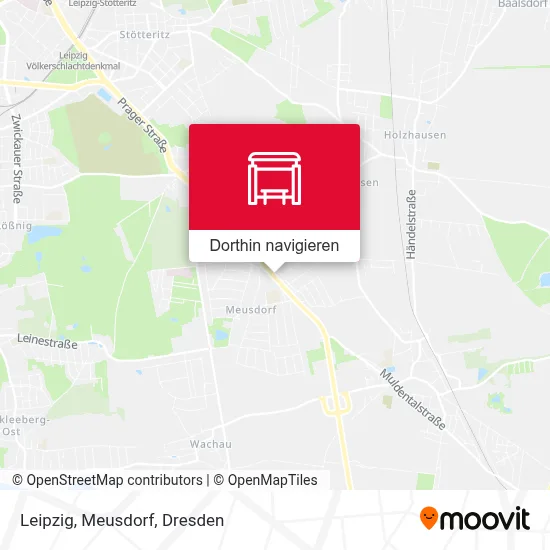 Leipzig, Meusdorf Karte