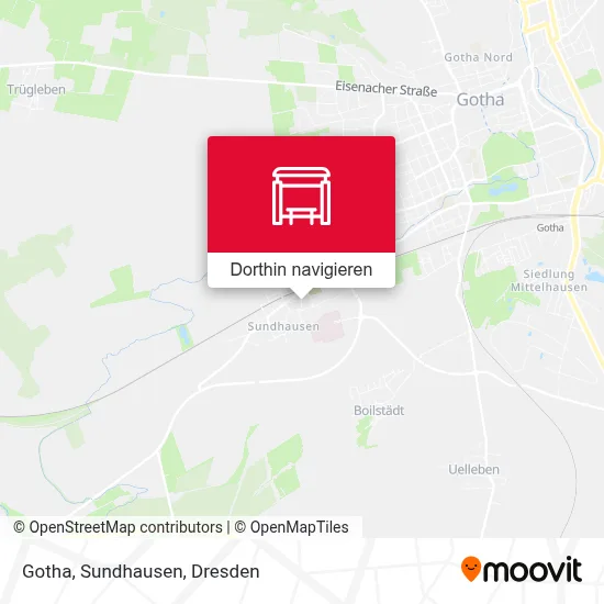 Gotha, Sundhausen Karte