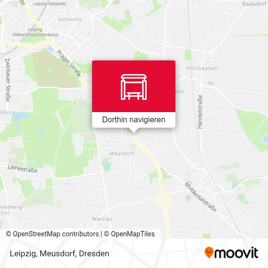 Leipzig, Meusdorf Karte