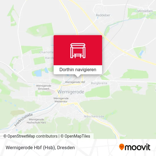 Wernigerode Hbf (Hsb) Karte