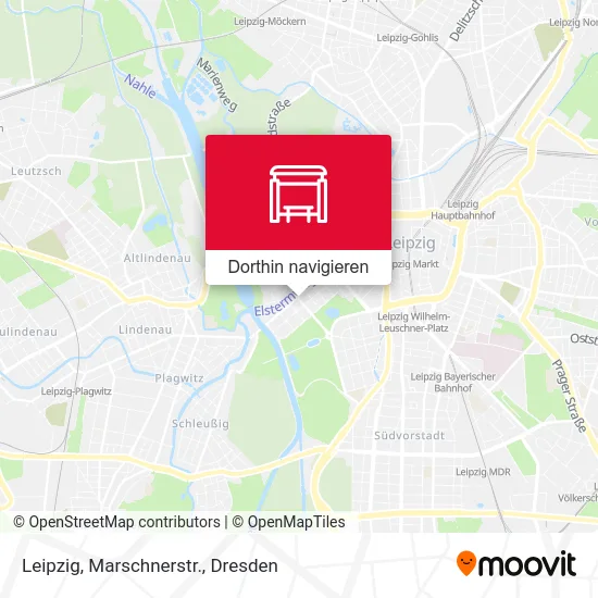 Leipzig, Marschnerstr. Karte
