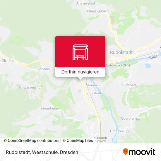 Rudolstadt, Westschule Karte