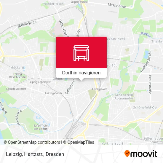 Leipzig, Hartzstr. Karte