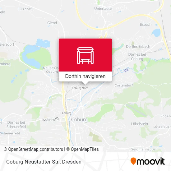 Coburg Neustadter Str. Karte