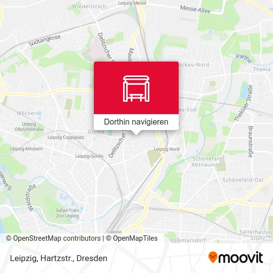 Leipzig, Hartzstr. Karte