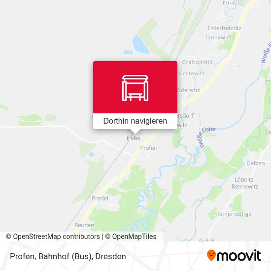 Profen, Bahnhof (Bus) Karte