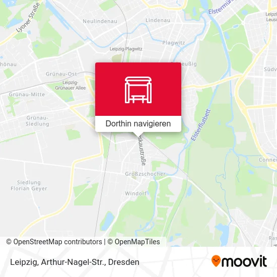 Leipzig, Arthur-Nagel-Str. Karte