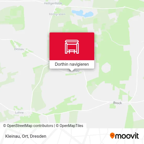 Kleinau, Ort Karte