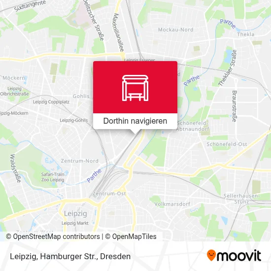 Leipzig, Hamburger Str. Karte