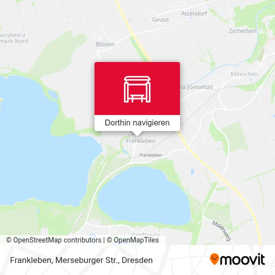 Frankleben, Merseburger Str. Karte
