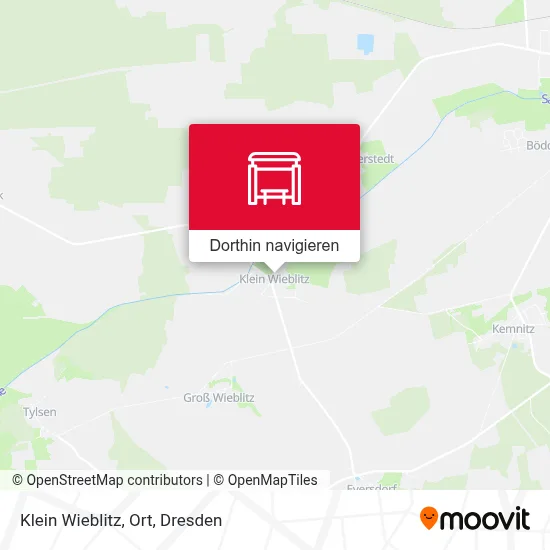 Klein Wieblitz, Ort Karte