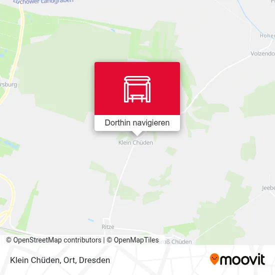 Klein Chüden, Ort Karte