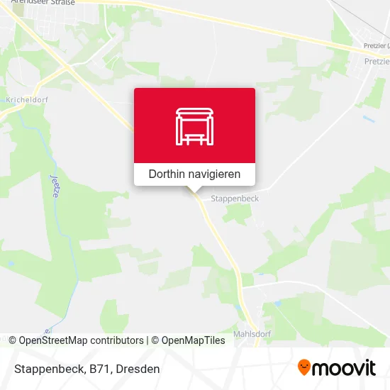 Stappenbeck, B71 Karte
