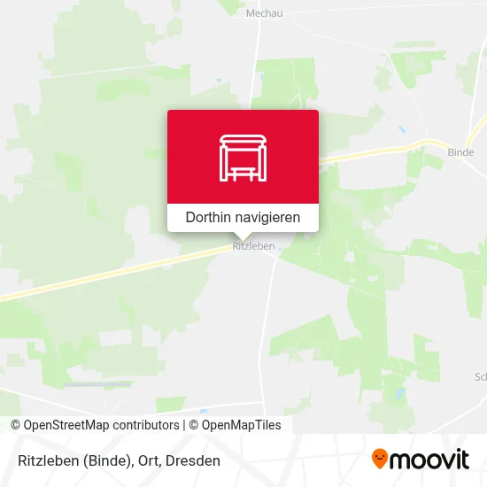 Ritzleben (Binde), Ort Karte