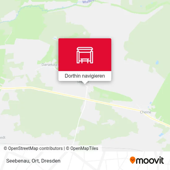 Seebenau, Ort Karte