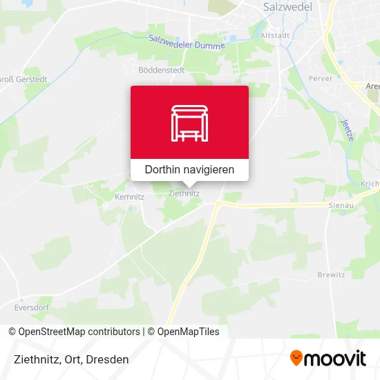 Ziethnitz, Ort Karte