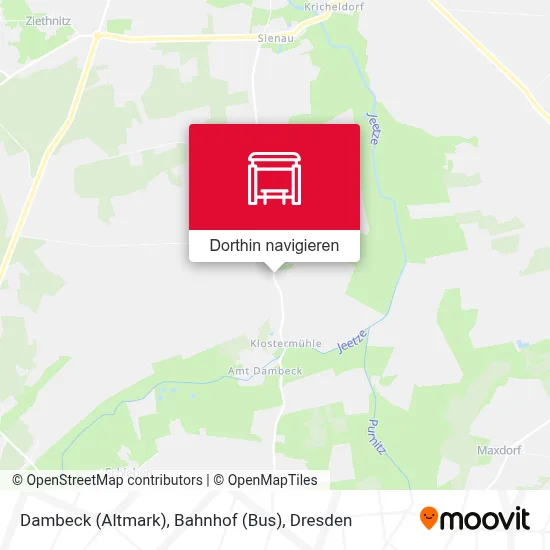Dambeck (Altmark), Bahnhof (Bus) Karte