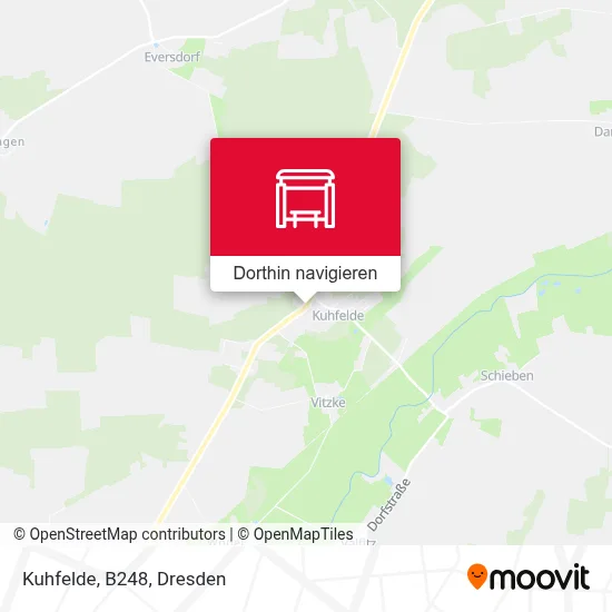 Kuhfelde, B248 Karte