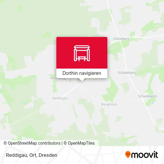 Reddigau, Ort Karte