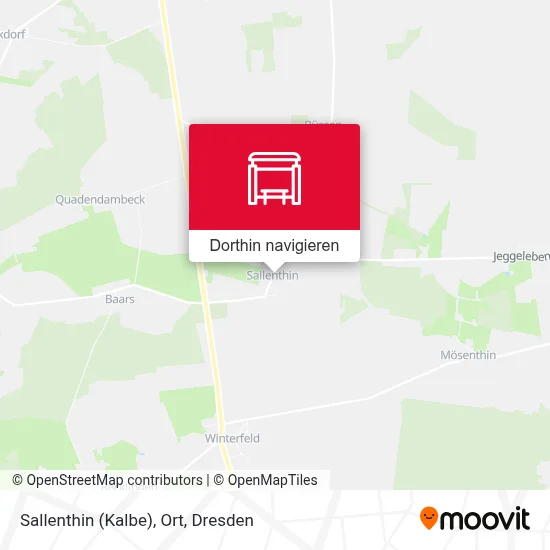 Sallenthin (Kalbe), Ort Karte