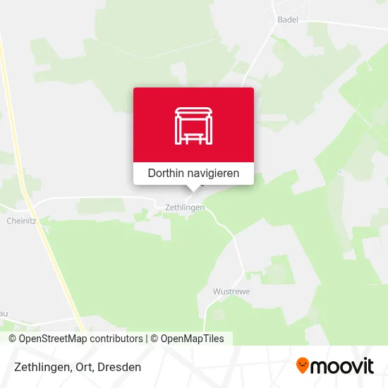 Zethlingen, Ort Karte
