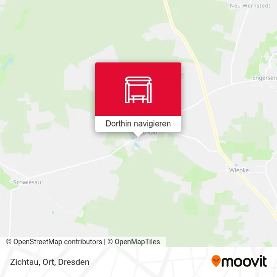 Zichtau, Ort Karte