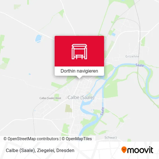 Calbe (Saale), Ziegelei Karte