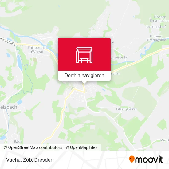 Vacha, Zob Karte