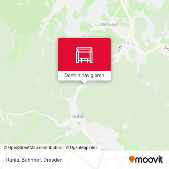 Ruhla, Bahnhof Karte