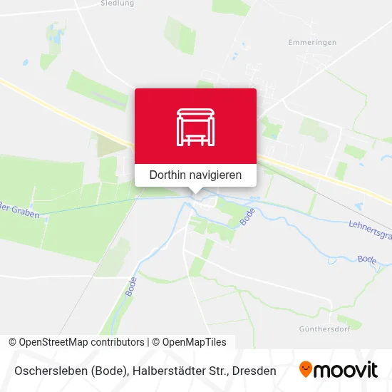 Oschersleben (Bode), Halberstädter Str. Karte