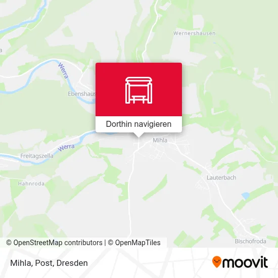 Mihla, Post Karte
