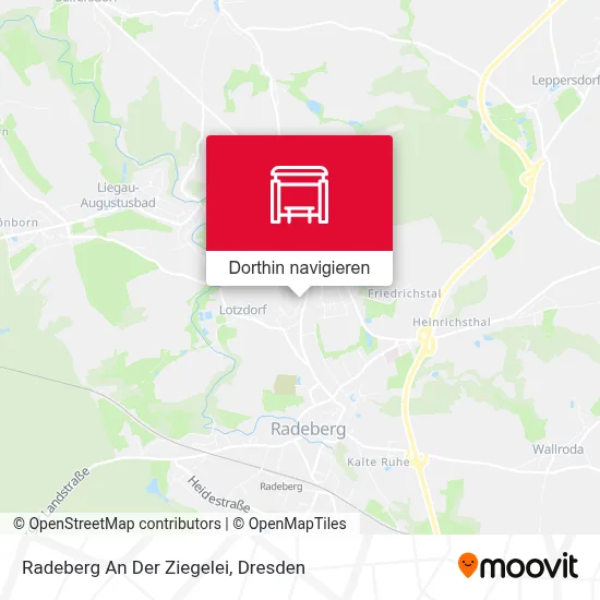 Radeberg An Der Ziegelei Karte