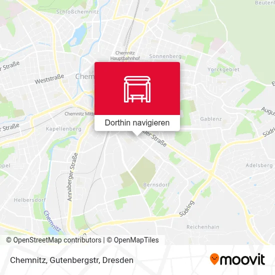Chemnitz, Gutenbergstr Karte