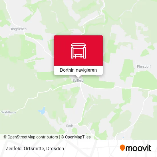 Zeilfeld, Ortsmitte Karte