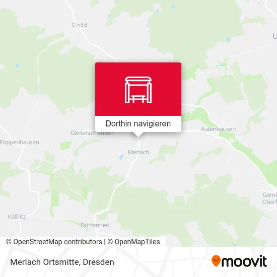 Merlach Ortsmitte Karte