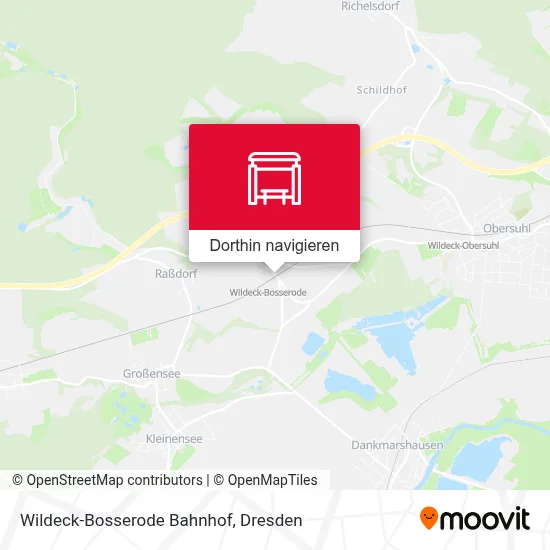Wildeck-Bosserode Bahnhof Karte