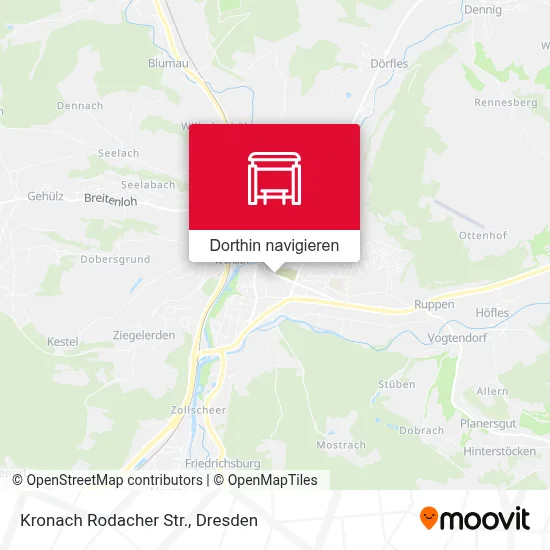 Kronach Rodacher Str. Karte