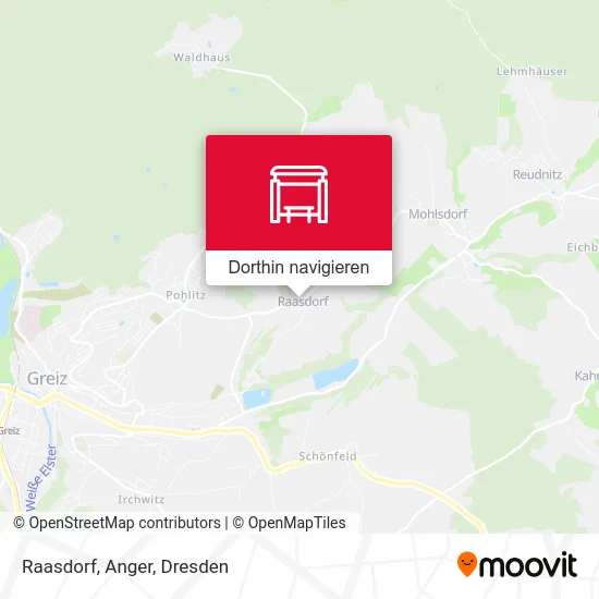 Raasdorf, Anger Karte