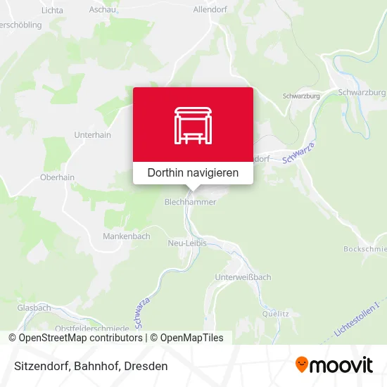 Sitzendorf, Bahnhof Karte