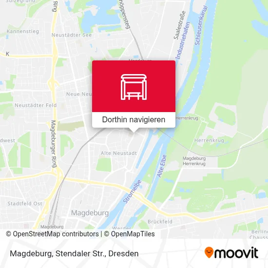 Magdeburg, Stendaler Str. Karte