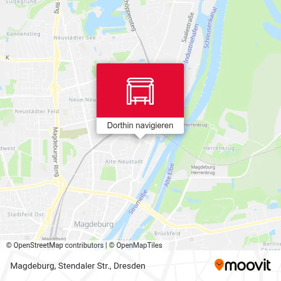 Magdeburg, Stendaler Str. Karte