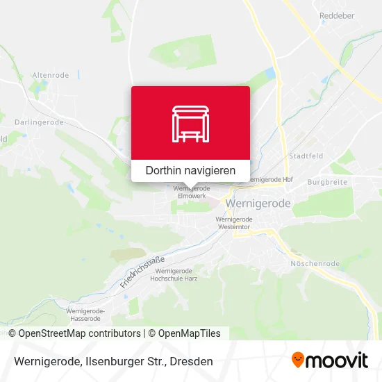 Wernigerode, Ilsenburger Str. Karte