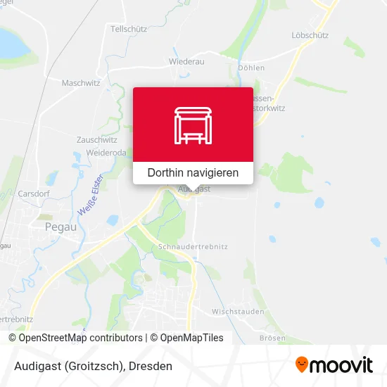 Audigast (Groitzsch) Karte