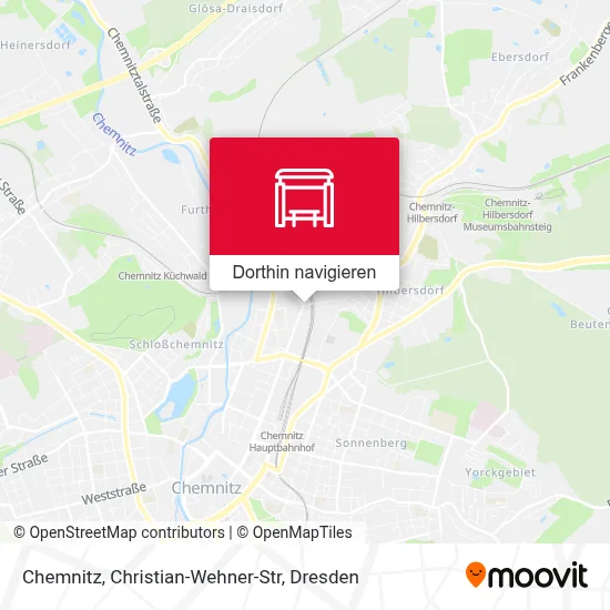Chemnitz, Christian-Wehner-Str Karte