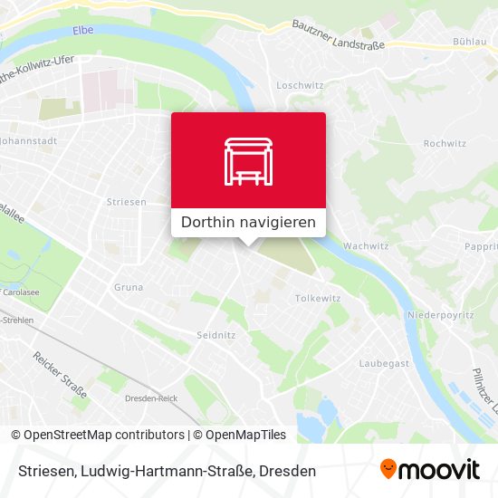 Striesen, Ludwig-Hartmann-Straße Karte