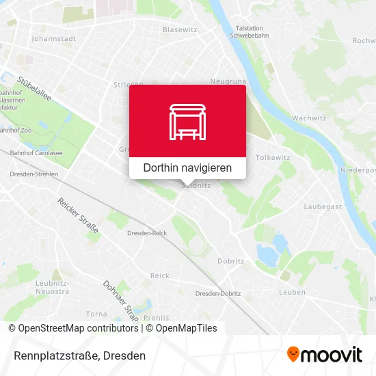 Rennplatzstraße Karte