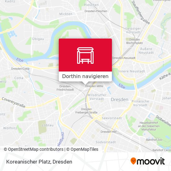 Koreanischer Platz Karte